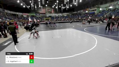 77 lbs Consi Of 8 #2 - Landon Meadows, Tnwc vs Ethan Ingelhart, High Kaliber