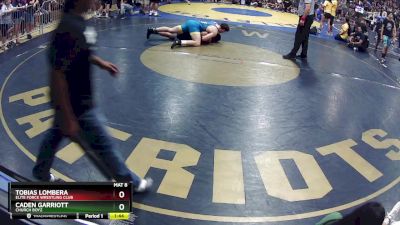 122 lbs Semifinal - Tobias Lombera, Elite Force Wrestling Club vs Caden Garriott, Church Boyz