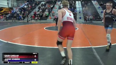 16U-2 lbs Round 1 - Gavin Carolan, Immortal Athletics WC vs Jasper Sonberg, OSAGE