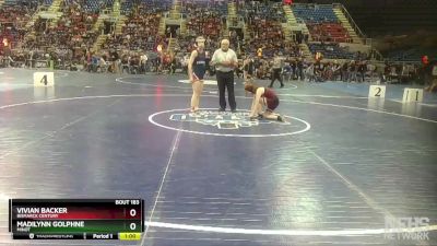 105 lbs Cons. Round 1 - Vivian Backer, Bismarck Century vs Madilynn Golphne, Minot