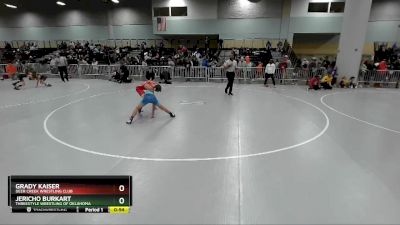 87 lbs Cons. Round 2 - Jericho Burkart, Threestyle Wrestling Of Oklahoma vs Grady Kaiser, Deer Creek Wrestling Club