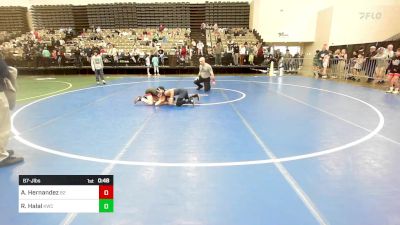 87-J lbs Round Of 16 - Alex Hernandez, Barn Brothers vs Ryan Halal, Kenilworth Wrestling Club