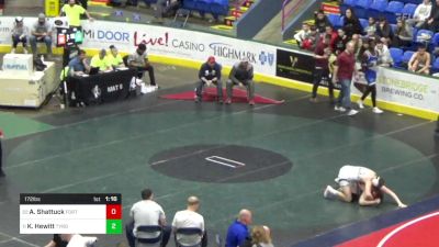 172 lbs Round Of 32 - Archie Shattuck, Fort Cherry vs Keegan Hewitt, Tyrone