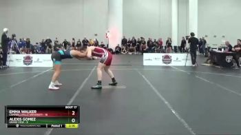 143 lbs Semis & 3rd Wb (16 Team) - Emma Walker, Campbellsville University vs Alexis Gomez, Grand View