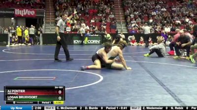 3A-160 lbs Champ. Round 2 - AJ Pontier, Indianola vs Logan Bruxvoort, Pella