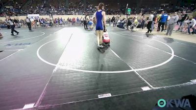 106 lbs Quarterfinal - Jaxon Wilson Monk, Fort Gibson Youth Wrestling vs Maddisyn Woods, Noble Takedown Club