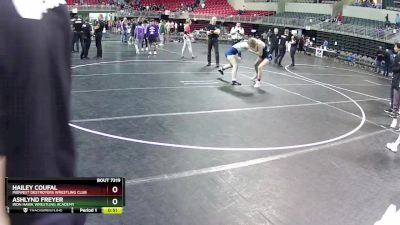 150 lbs 7th Place Match - Hailey Coufal, Midwest Destroyers Wrestling Club vs Ashlynd Freyer, Iron Hawk Wrestling Academy