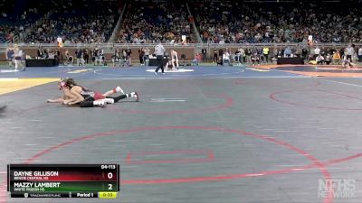 D4-113 lbs Cons. Semi - Mazzy Lambert, White Pigeon HS vs Dayne Gillison, Benzie Central HS