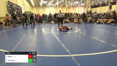 70 lbs Rr Rnd 2 - Jaxson Rider, Gladiators K-8 vs Easton Hertzog, Silo WC K-8