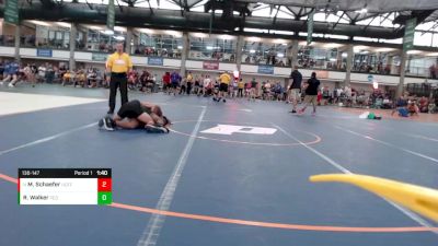 136-147 lbs Quarterfinal - Michael Schaefer, Downers Grove Wrestling Club vs Ramon Walker, Peoria Lions