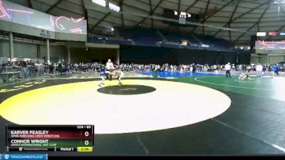 83 lbs Semifinal - Karver Peasley, Omak Wrecking Crew Wrestling vs Connor Wright, Askeo International Mat Club