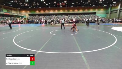 120 lbs Round Of 32 - Samantha Maestas, Alamosa vs Jasmine Tamondong, Douglas