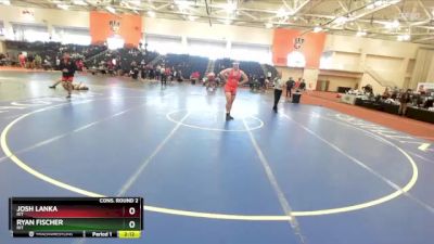 285 lbs Cons. Round 2 - Josh Lanka, RIT vs Ryan Fischer, RIT