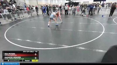 110 lbs Semifinal - Ava Peters, Aviators Wrestling vs Madison Heinzer, Daniel Cormier Wrestling Club