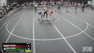 3A 113 lbs Quarterfinal - Teague Strobel, West Oak vs Kayden Alford, Loris