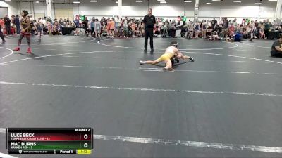 76 lbs Round 7 (8 Team) - Luke Beck, Terps East Coast Elite vs Mac Burns, Kraken Red