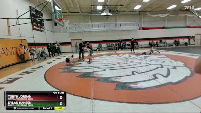 78 lbs 5th Place Match - Dylan Hansen, Powell Wrestling Club vs Tobyn Jordan, Powell Wrestling Club