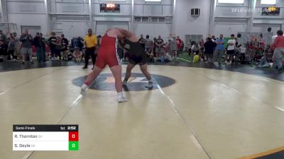 E-285 lbs Semifinal - Sean Doyle, OH vs Richard (Bubba) Thornton, OH