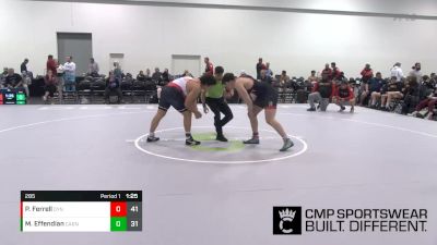 285 lbs Semifinals (8 Team) - Parker Ferrell, Dynasty vs Mark Effendian, Team Carnage