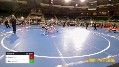 88 lbs Consi Of 4 - Barret Speck, King Select vs Vinny Ferrari, Cardinal Wrestling Club