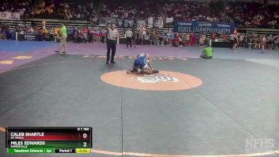 D 1 160 lbs Cons. Round 3 - Miles Edwards, Mandeville vs Caleb Shartle, St. Pauls