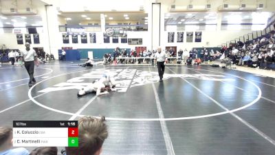 107 lbs Final - Killian Coluccio, Christian Brothers Academy vs Colby Martinelli, Pennridge