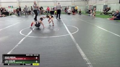 60-64 lbs Round 2 - Jojo Medal, Donahue Wrestling Academy vs Levi Sisler, Quest School Of Wrestling