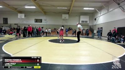 83 lbs Cons. Round 5 - Roman Fonseca, Daniel Cormier Wrestling vs Lane Philp, Alta Sierra