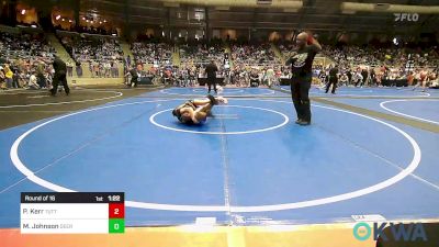 95 lbs Round Of 16 - Pj Kerr, Tuttle Wrestling vs MaKyra Johnson, Deer Creek Wrestling Club