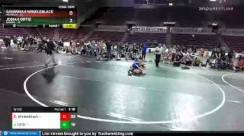 W-112 lbs 4th Wrestleback (16 Team) - Savannah Winkleblack, Michigan vs Josiah Ortiz, Kansas