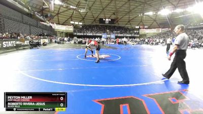 2A 113 lbs Cons. Round 3 - Peyton Miller, East Valley (Yakima) vs Roberto Rivera-Jesus, Black Hills