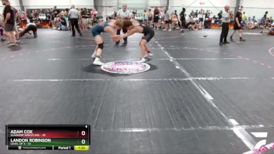 145 lbs Semis (4 Team) - Landon Robinson, Level Up 2 vs Adam Cox, Glasgow Wrestling