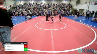 52 lbs Rr Rnd 1 - Averie Orth, Sperry Wrestling Club vs Paysen Garey, Dark Cloud Wrestling Club