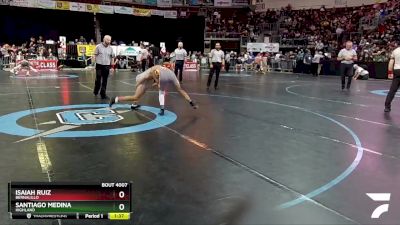 4A 107 lbs Champ. Round 1 - Isaiah Ruiz, Bernalillo vs Santiago Medina, Highland