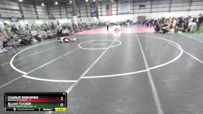 106 lbs Round 1 (4 Team) - Elijah Tucker, TROJAN WRESTLING CLUB vs Charlie Rinehimer, BELIEVE TO ACHIEVE