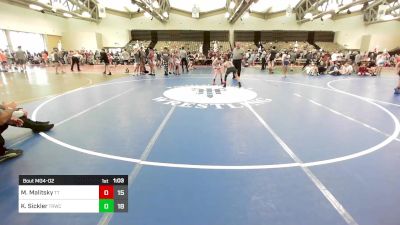 97 lbs Rr Rnd 2 - Max Malitsky, Tugman Rothman vs Kevin Sickler, Toms River Wrestling Club