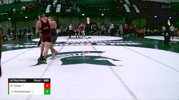 285 lbs 1st Place Match - Josh Heindselman, Oklahoma vs Bryan Caves, Central Michigan