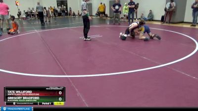 95 lbs Quarterfinal - Gregory Bradford, Buckhorn Youth Wrestling vs Tate Williford, White Plains Youth Wrestling