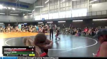 55 lbs Round 6 (10 Team) - Aubriella Hollandsworth, Black Mambas vs Rosalie Wood, Alpha Elite