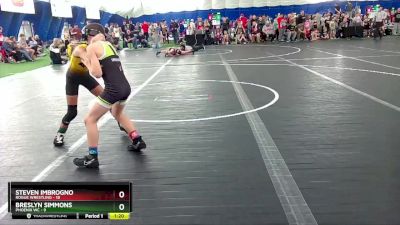 68 lbs Round 1 (8 Team) - Steven Imbrogno, Rogue Wrestling vs Breslyn Simmons, Phoenix WC