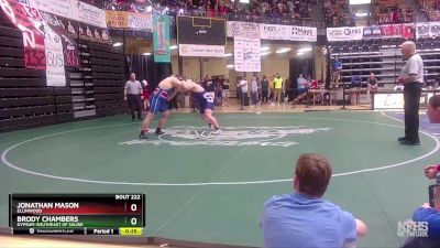 285 lbs Cons. Round 1 - Jonathan Mason, Ellinwood vs Brody Chambers, Gypsum-Southeast Of Saline