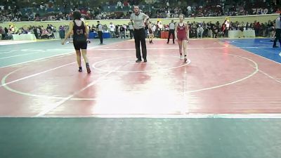 100 lbs Quarterfinal - Brynlyn Sullivan, Bixby vs Davah Morris, Norman Jr High