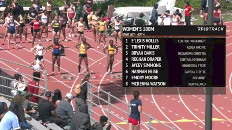 Women's 100m, Finals 4