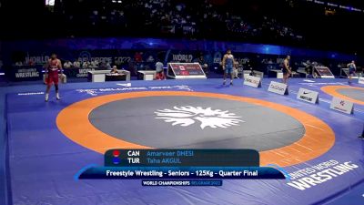 125 kg 1/4 Final - Amarveer Dhesi, Canada vs Taha Akgul, Turkey