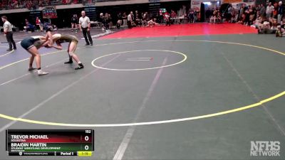 152 lbs Semifinal - Braidin Martin, Student Wrestling Development Program vs Trevor Michael, Soldotna