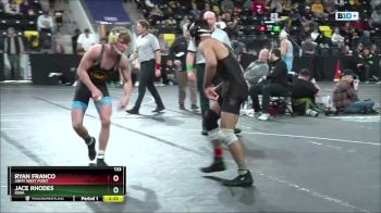 133 lbs Cons. Semi - Ryan Franco, Army West Point vs Jace Rhodes, Iowa