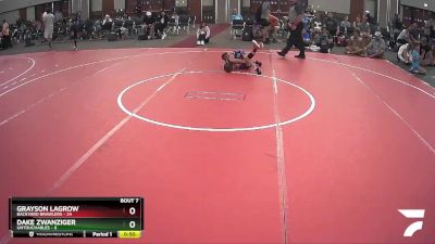 53 lbs Semis & 1st Wrestleback (8 Team) - Dake Zwanziger, Untouchables vs Grayson Lagrow, Backyard Brawlers