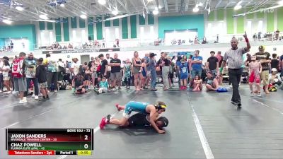 72 lbs Cons. Round 3 - Chaz Powell, Florida Elite @PAL vs Jaxon Sanders, Riverdale Training Center