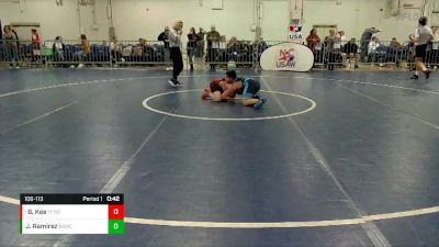 106-113 lbs Round 1 - Billy Kee, Tech Fall Wrestling Club vs Jacob Ramirez, Backyard Bullies Wrestling Club