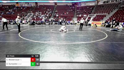 160 lbs Qtr-finals - Cael Weidemoyer, Faith Christian Acad. vs Dominic Sumpolec, Notre Dame - GP